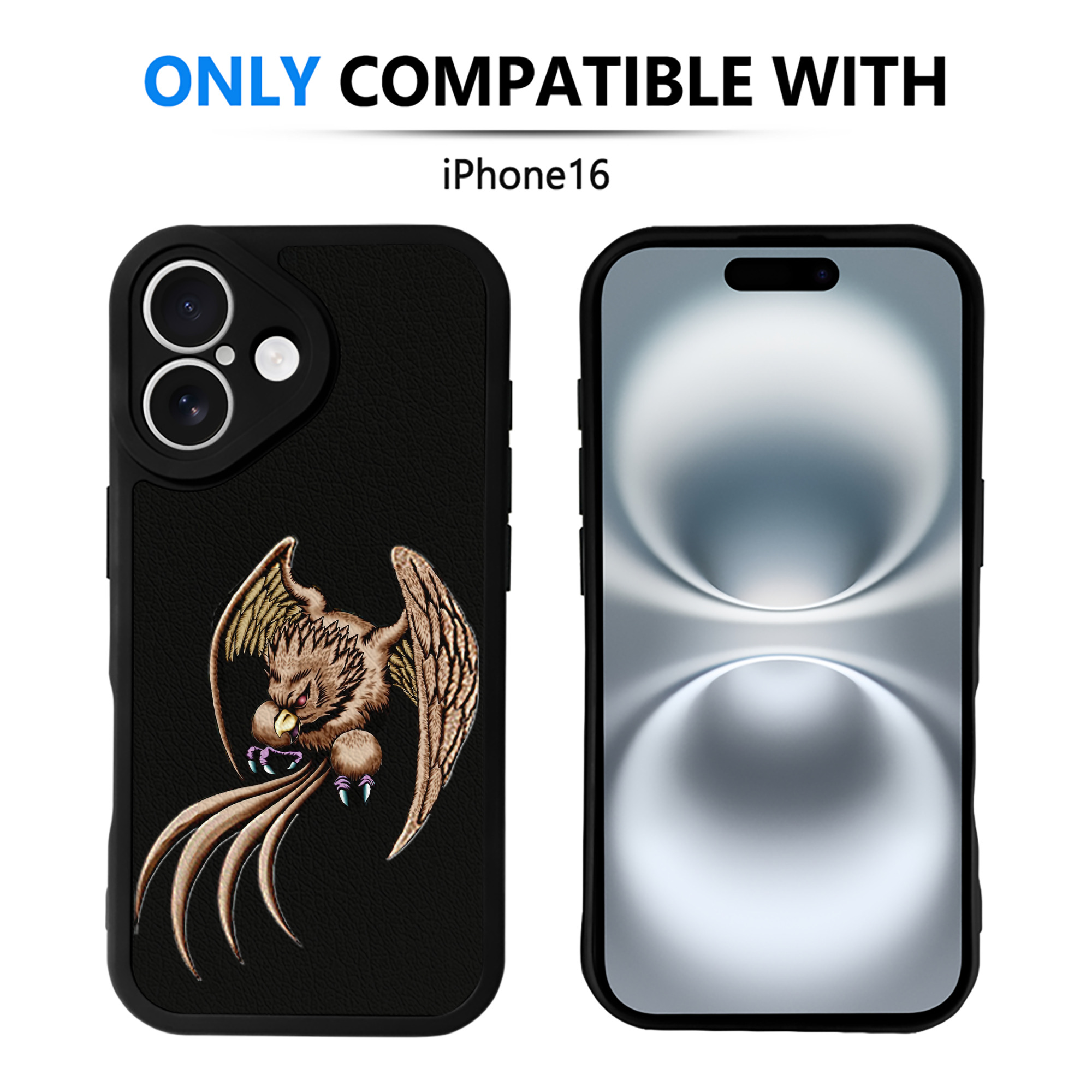 遊☆戯☆王 Yu-Gi-Oh! 【iPhone 16シリーズ対応】シリコンスマホケース（レザー調） 材質：シリコン